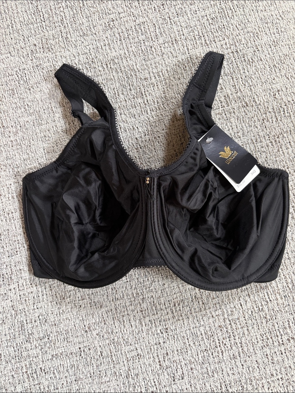 NWT Wacoal Black Full Coverage Underwire Bra , 34G